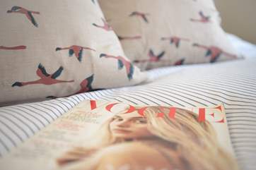 Lots of lovely soft furnishings throughout
