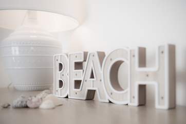 The beach is just a short stroll away