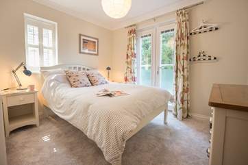 The double bedroom with Juliet balcony