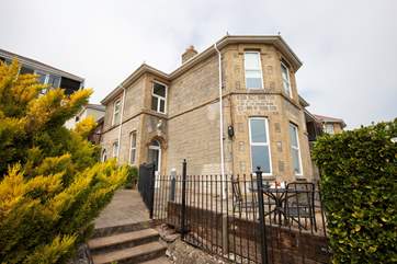 Elevated above street level to benefit from the panoramic views
