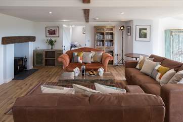 The ground floor bedroom leads off from the living area.