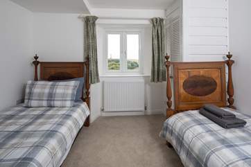 The inviting first floor twin room.
