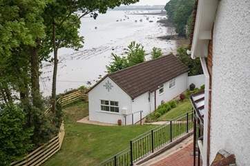 Cliff Top Cottage nestles perfectly in the corner of the grounds.