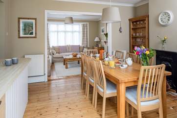 This large open plan space is great for spending holiday time together.