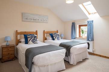 What a delightful twin room. Perfect for children and adults alike.