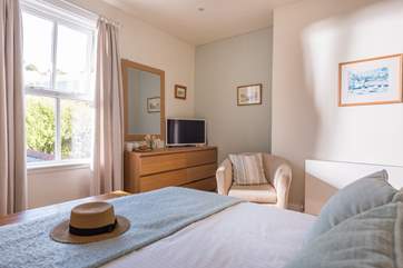 The double bedroom looks over the garden at the back of the property (bedroom 3). Please note this room is not available for any 2018 bookings.