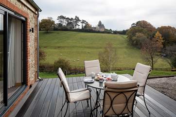 Your view onto rolling green fields in this Area of Outstanding Natural Beauty.