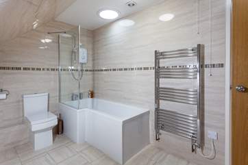 The super en suite bathroom which adjoins the family bedroom.