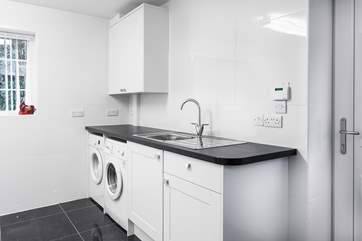 The very useful utility-room, is perfect for those muddy boots.