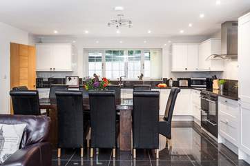 Squirrel's Wood has a fabulous dining-area, perfect for a family meal.