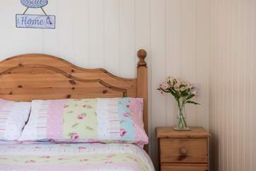 The colourful bedding adds to the real home-from-home feel.