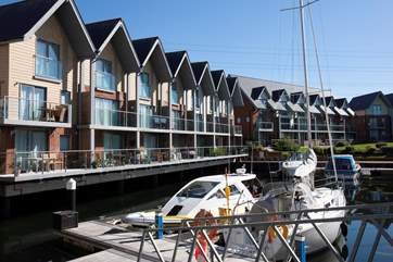 You can follow the river bank through to Newport town.