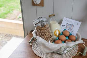 The owner very kindly provides a welcome hamper.
