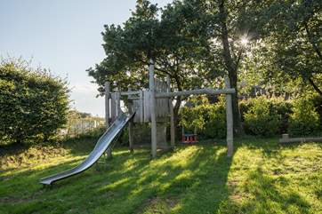 The play-area for the younger members of the group is a great way of letting them blow off some steam.