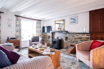 The cosy sitting-room.