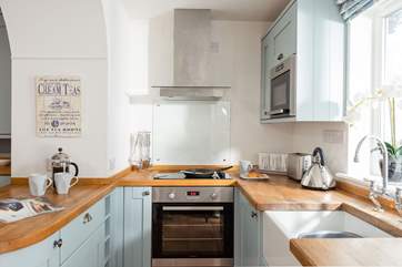 The kitchen is small but perfectly formed.