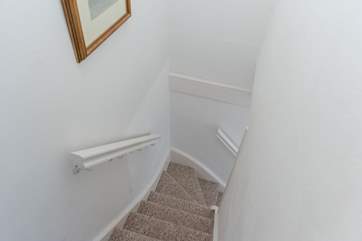 Take care on the steep cottage steps.
