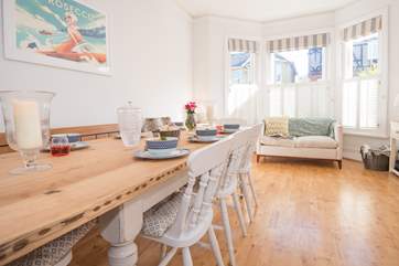 The open plan kitchen/dining-room is a great place to spend some quality time with your family
