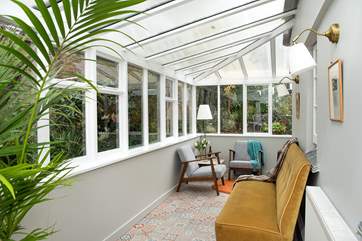 The conservatory is the perfect spot to read a book or perhaps enjoy a glass of wine.