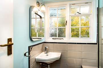 The family shower-room on the first floor.