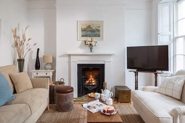 Snuggle up on the comfy sofas.