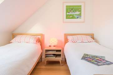 The twin bedroom is lovely, perfect for the little ones