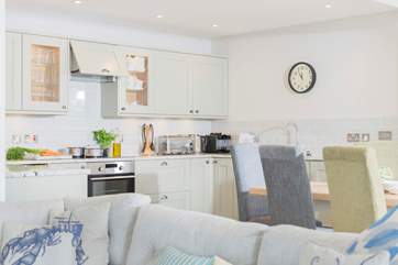 An example of the light and bright living space.