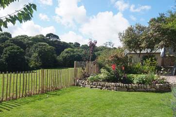 The lovely garden.