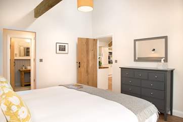 The en suite leads off from the bedroom.