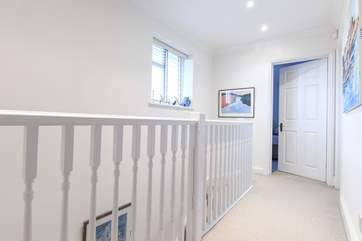 All three bedrooms are located on the first floor.