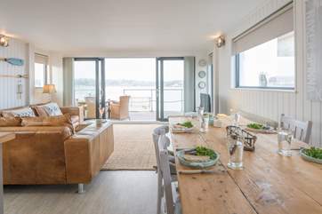 Great for entertaining, the spacious open plan living-room with kitchen and dining areas provides plenty of space for everyone