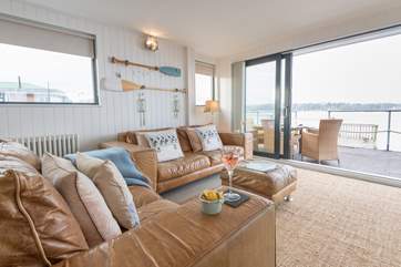 Comfortable seating and with central heating you can cosy up here at any time of year, whatever the weather