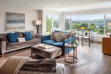 Relax on the sofas.