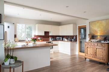 The open plan kitchen is well thought-out.