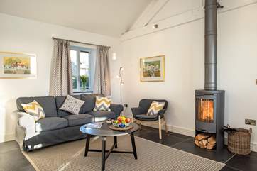 The open plan living-room.