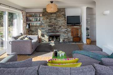 The living space is so inviting.