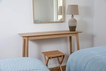 Bedroom 2 also has a vanity area.
