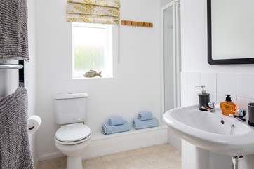 The second shower-room is spacious and airy yet super warm underfoot due to the under-floor heating in this room.