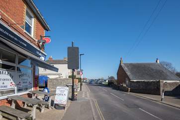 The corner shop is just yards from the property...
