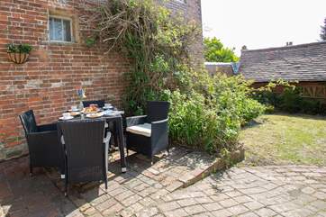 The garden is enclosed which may help with four-legged friends.