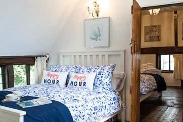The two double bedrooms are linked.