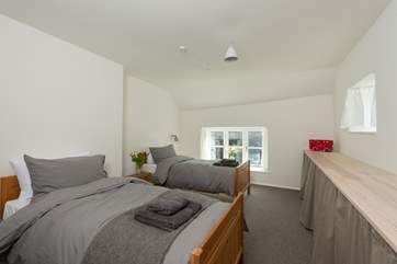 This is the twin bedroom, another well proportioned and spacious room.