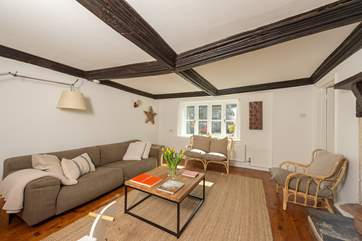 Another view across the sitting-room which looks out into the farmyard. The working part of the farm and the farm machinery are in another part of the farmstead.