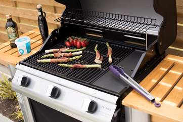 Evening barbecues seem to be an extra treat in this historic town setting.
