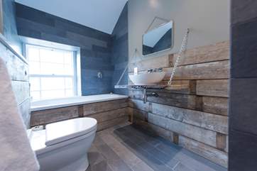This is the unique bathroom on the second floor.