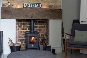Out of season breaks benefit from the wood-burning stove - there is one in the master bedroom too!