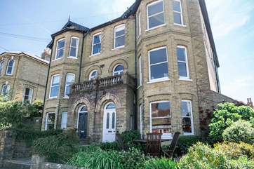 This two-storey apartment is within a few minutes walk to the beach and Seaview village.