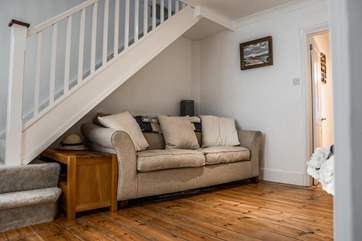 Additional soft seating in the snug.