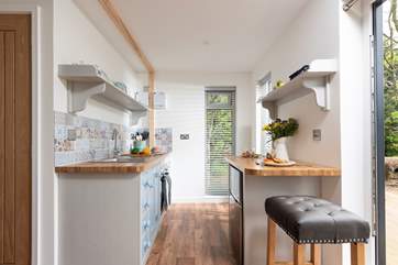 The kitchen is equipped with all you could need for a comfortable stay.