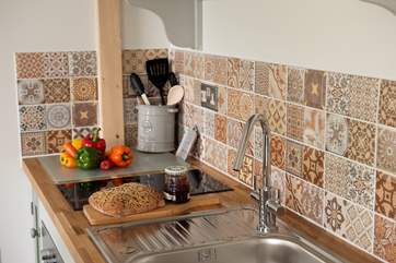 The tiles in the kitchen are just gorgeous.